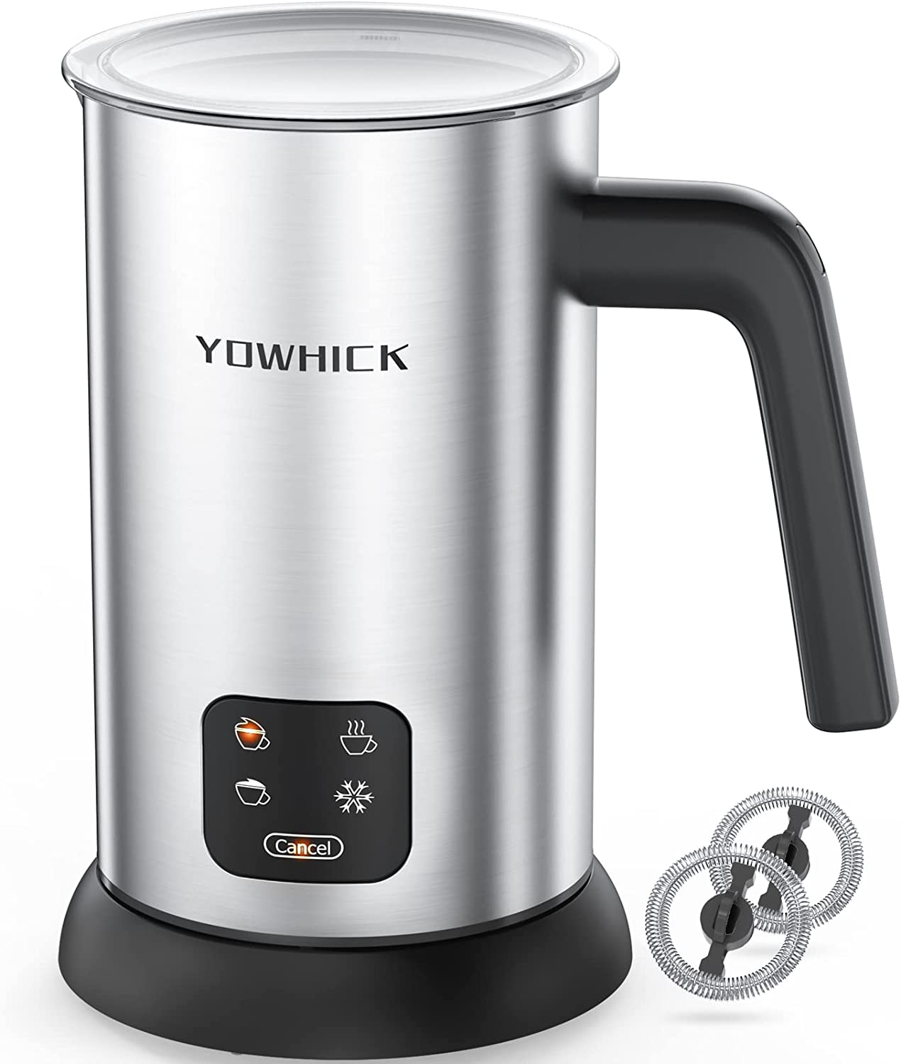YOWHICK Milk Frother for Coffee, Milk Steamer and Frother, 4 Modes Aut
